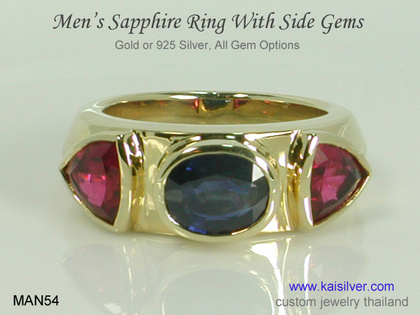 gemstone ring for men
