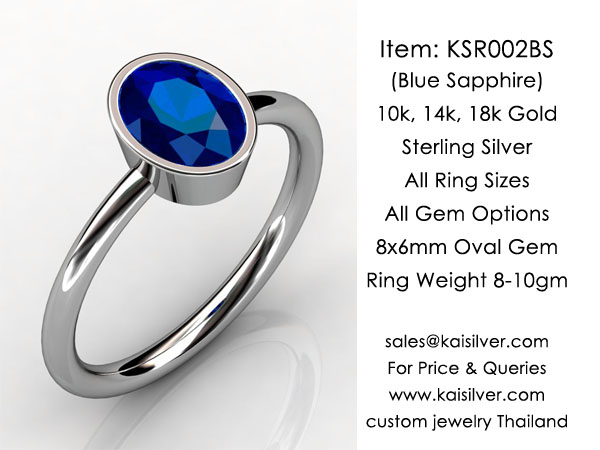 white gold sapphire ring