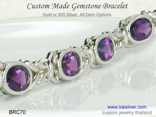 gemstone bracelet kaisilver thailand