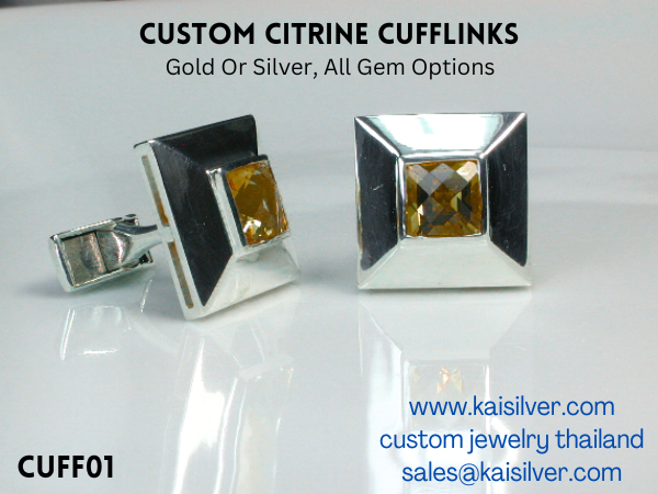 cufflinks square made to order