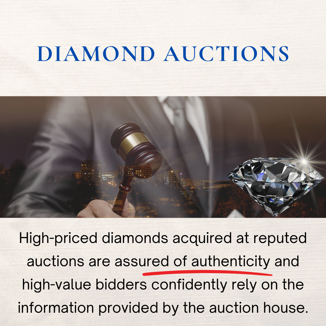 diamond auctions can ensure authenticity