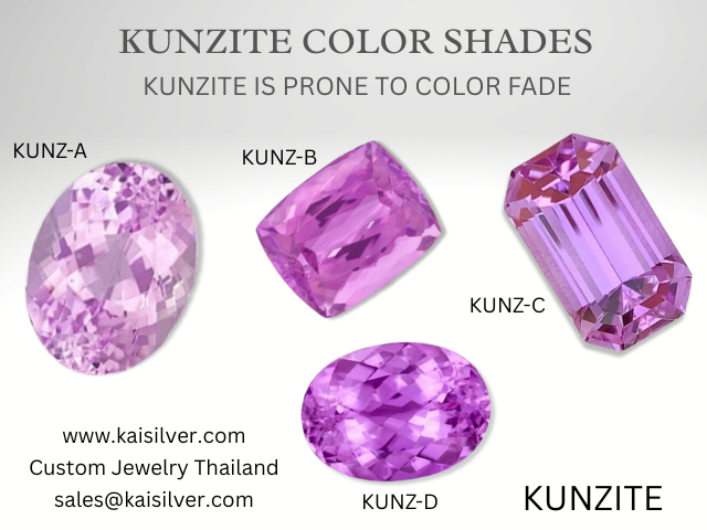 kunzite gemstone colors