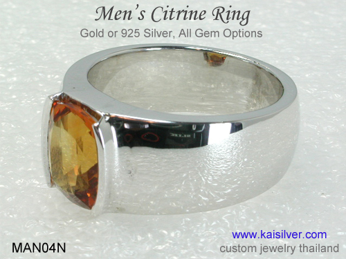 white gold rings for men