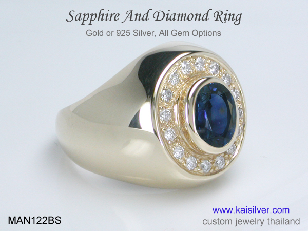 sapphire ring for men