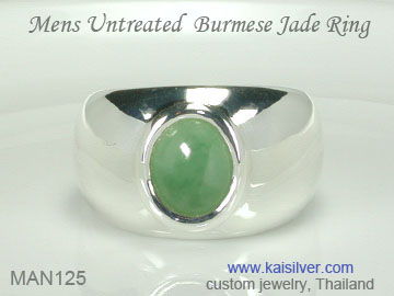 green jade gemstone ring for men jadeite