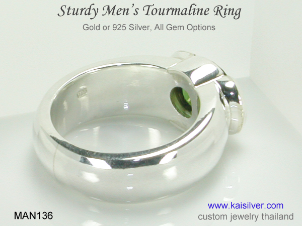 big gemstone ring for men