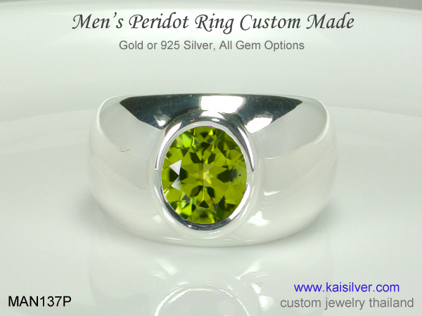 peridot ring for men