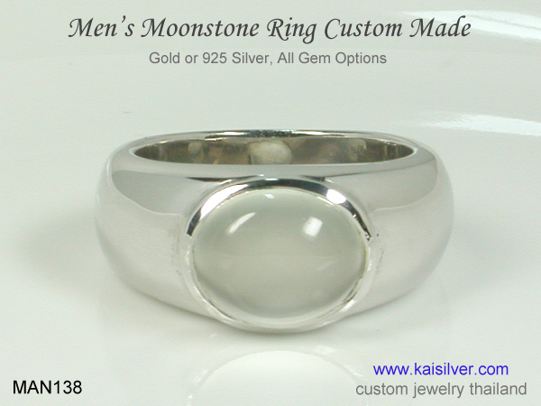 moonstone ring for men