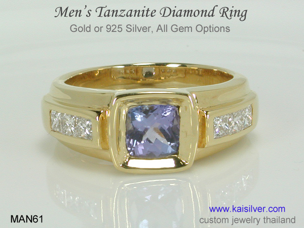 tanzanite ring for men