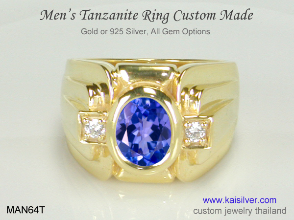 tanzanite ring for men