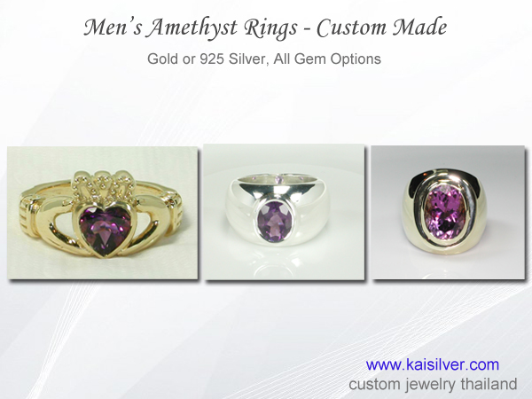 amethyst rings for men