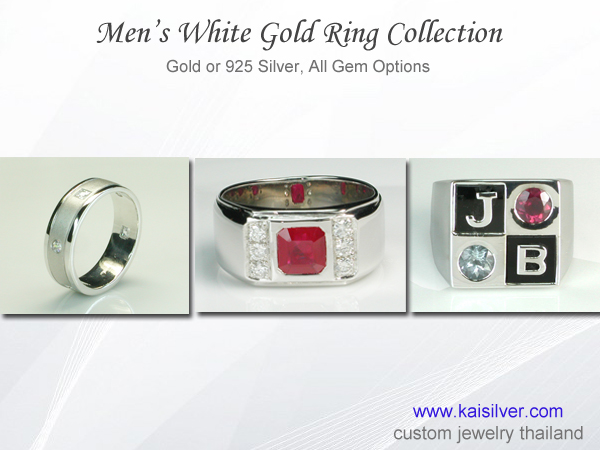 white gold rings for men