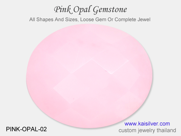 pink opal gemstone