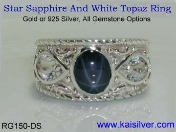 star sapphire silver ring from Kai Silver