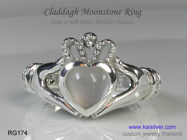 cladagh moonstone ring