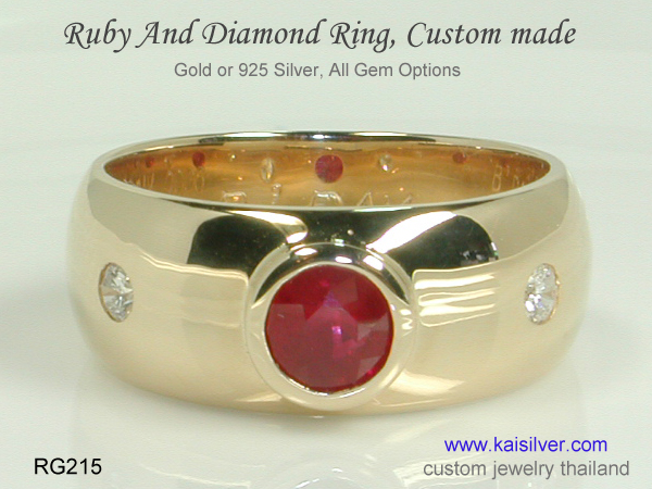 men's ruby band 