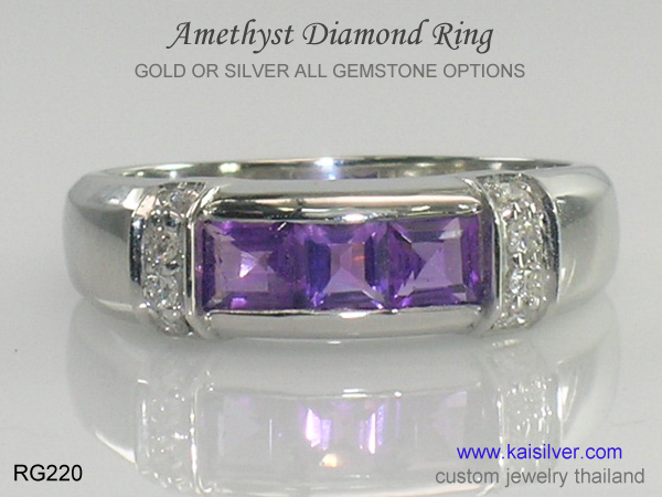 amethyst ring for men