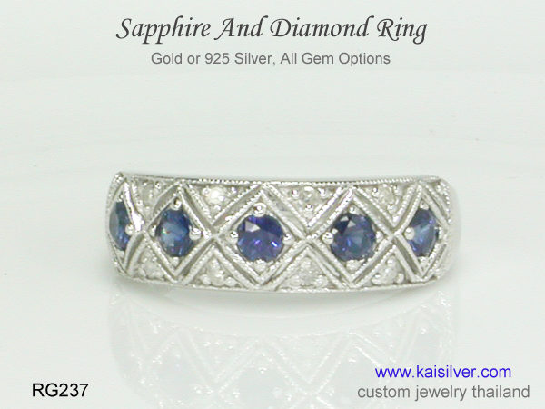 sapphire ring kaisilver