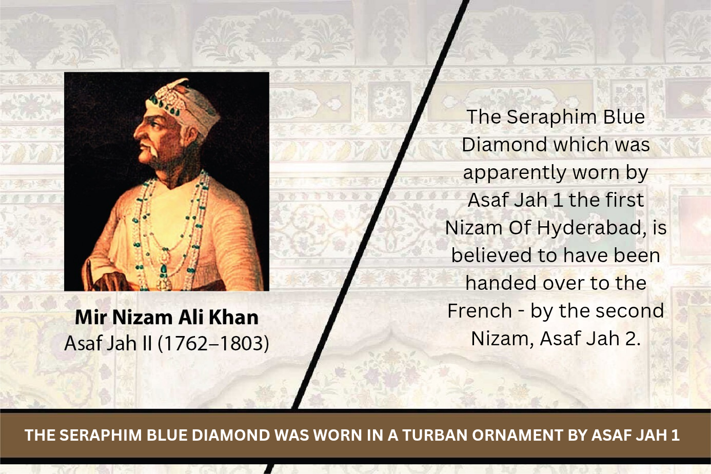 seraphim blue diamond given to the French
